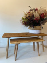 Load image into Gallery viewer, Handmade rustic wooden benches