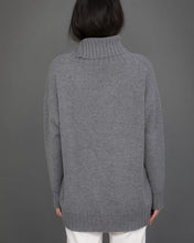 Load image into Gallery viewer, High Neck Cashmere Jumper  in Grey