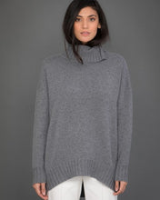 Load image into Gallery viewer, High Neck Cashmere Jumper  in Grey