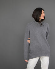 Load image into Gallery viewer, High Neck Cashmere Jumper  in Grey