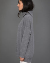 Load image into Gallery viewer, High Neck Cashmere Jumper  in Grey