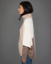 Load image into Gallery viewer, Patchwork Cashmere Jumper in beige