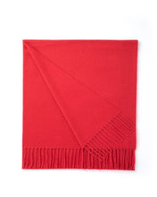 Load image into Gallery viewer, Cashmere scarf- ribbon red