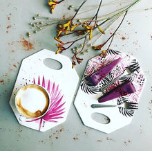 Load image into Gallery viewer, Magenta Palms Ceramic Board