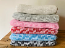Load image into Gallery viewer, Cashmere Herrinbone Blankets