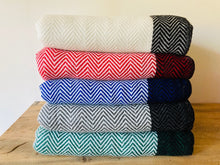 Load image into Gallery viewer, Cashmere Herrinbone Blankets