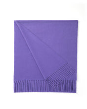 Load image into Gallery viewer, Cashmere scarf- Genetian Violet