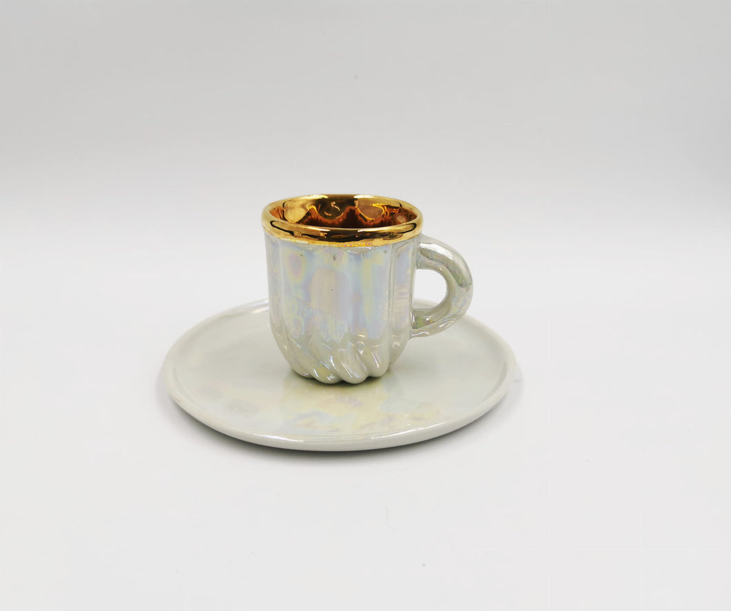 Crema Espresso Cup in opal white