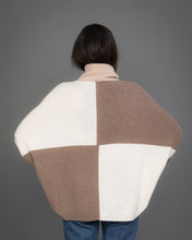 Load image into Gallery viewer, Patchwork Cashmere Jumper in beige
